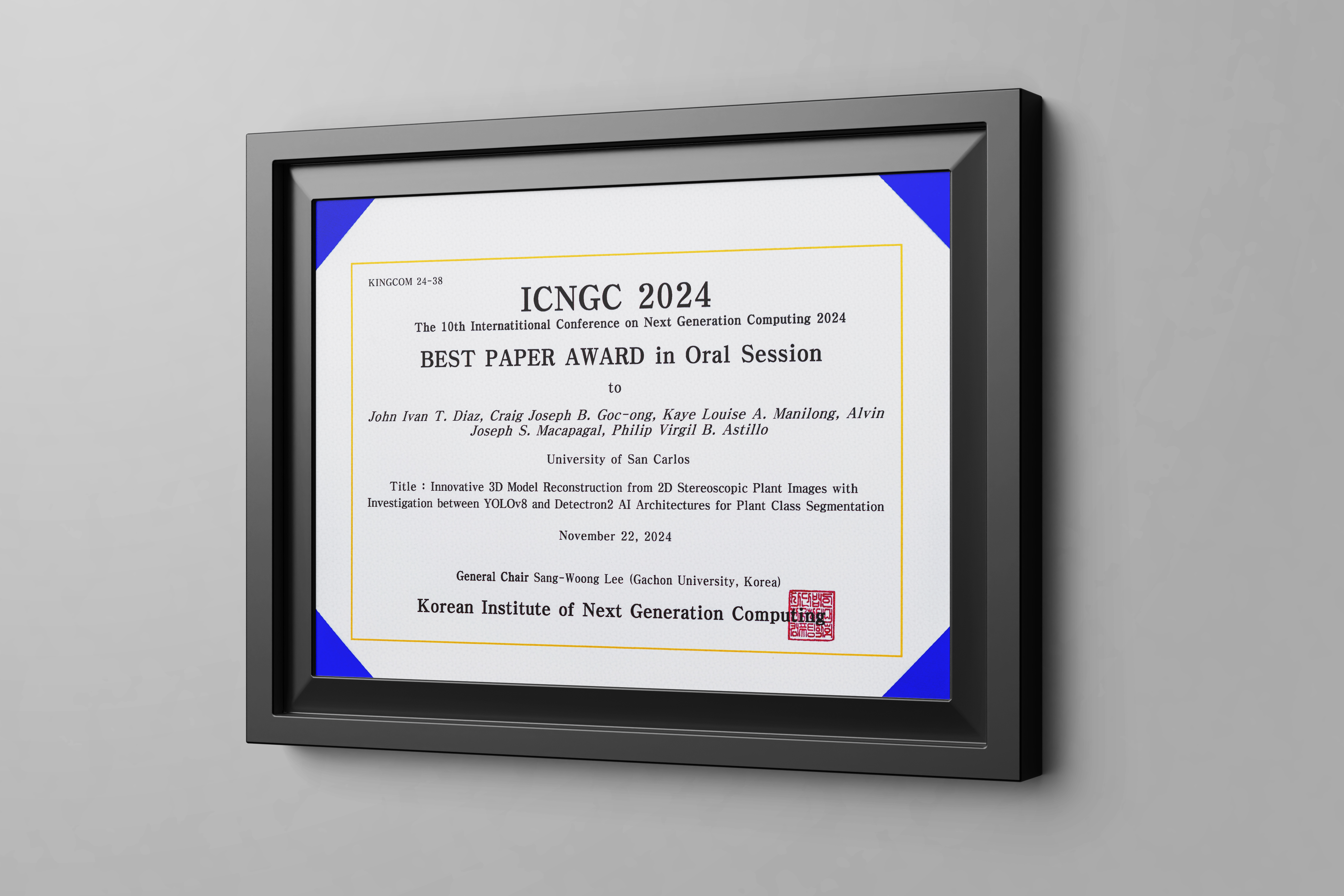 Best Paper Award