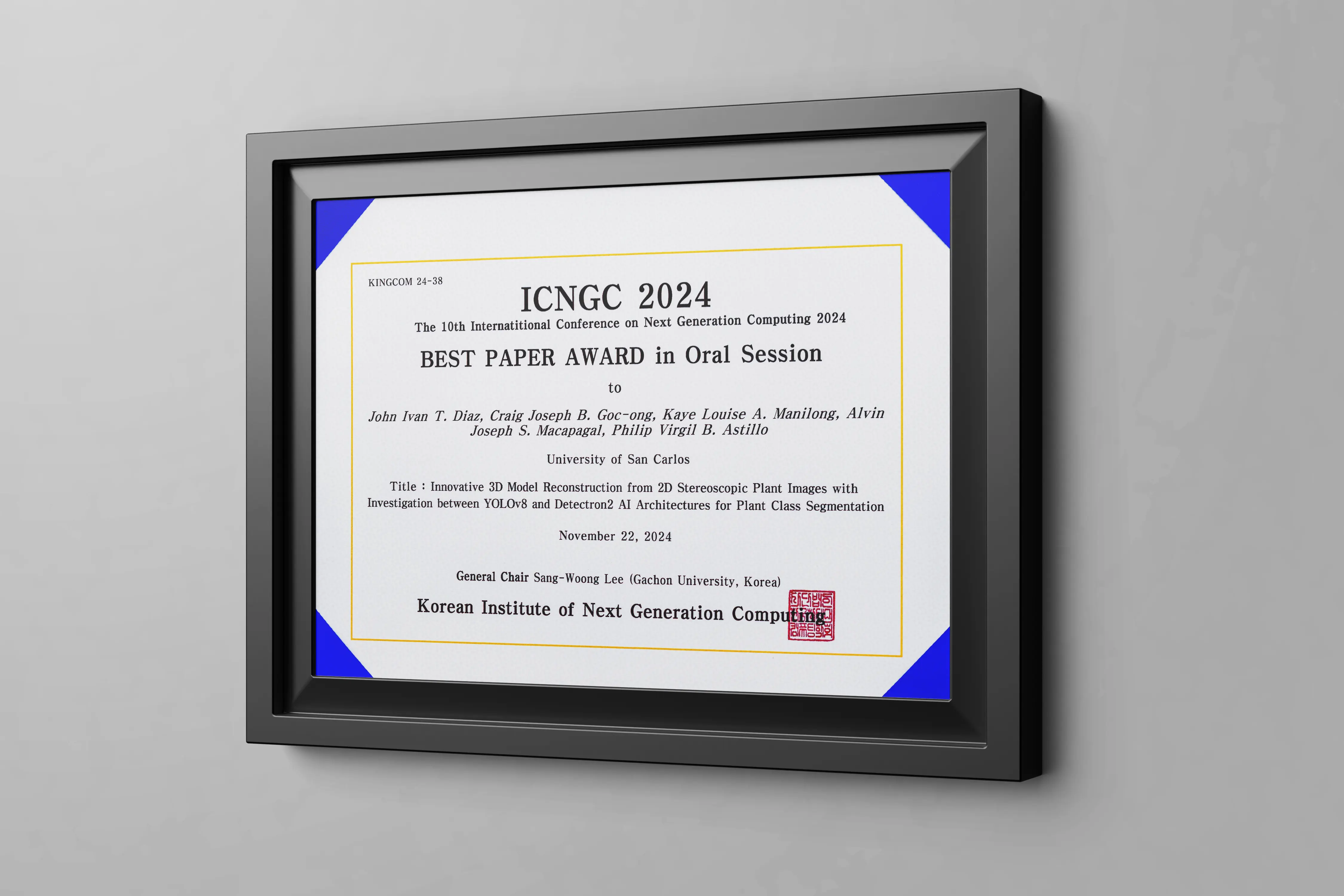 Best Paper Award